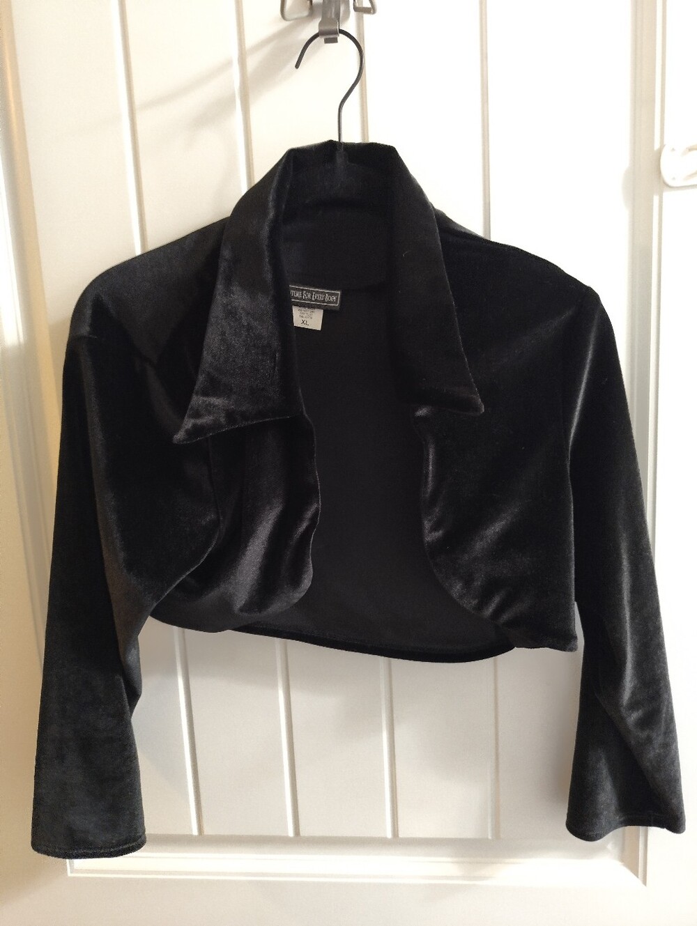 PUG Black Velvet Shrug Top - XL
